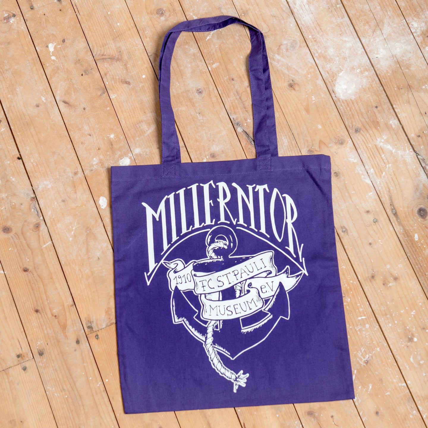 Millerntor-Anker Baumwolltasche (lila)