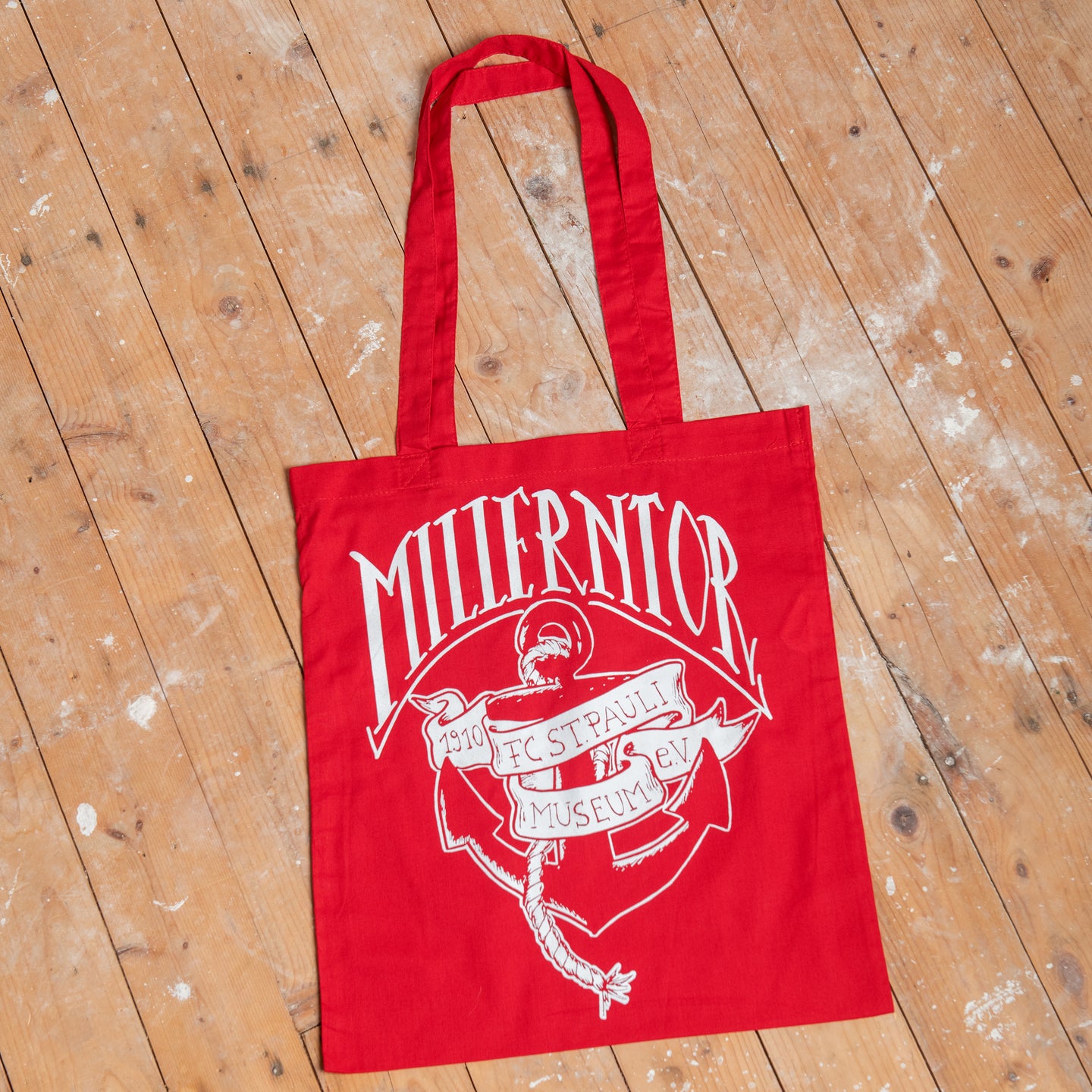 Millerntor-Anker Baumwolltasche (rot)